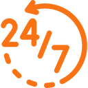 24h/7 Disponibilité
